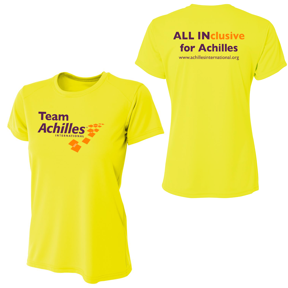 Achilles International A4 Women's Cooling Performance Short Sleeve: Charity Runner