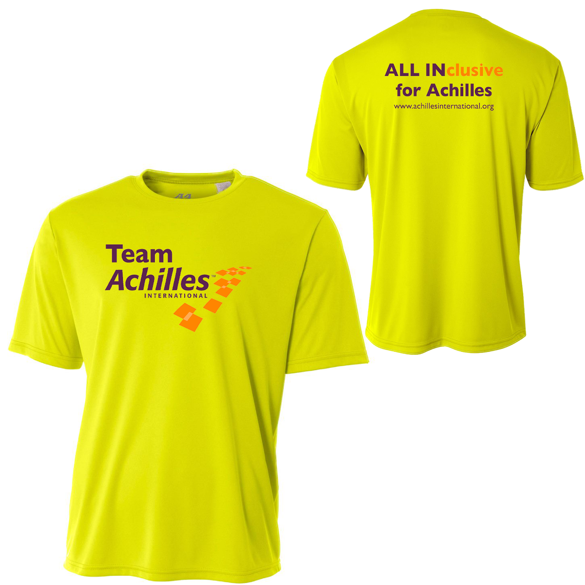 Achilles International A4 Cooling Performance Short Sleeve: Charity Runner