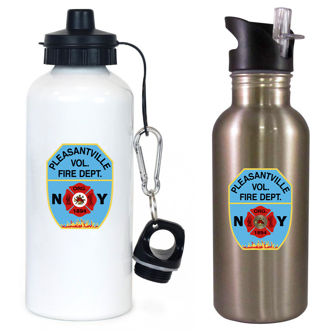 Pleasantville FD Team Water Bottle