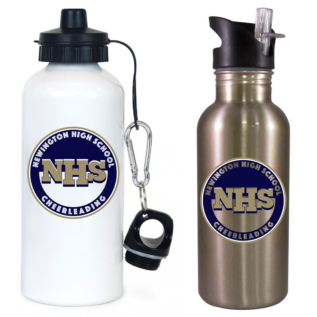 Newington HS Cheer Team Water Bottle