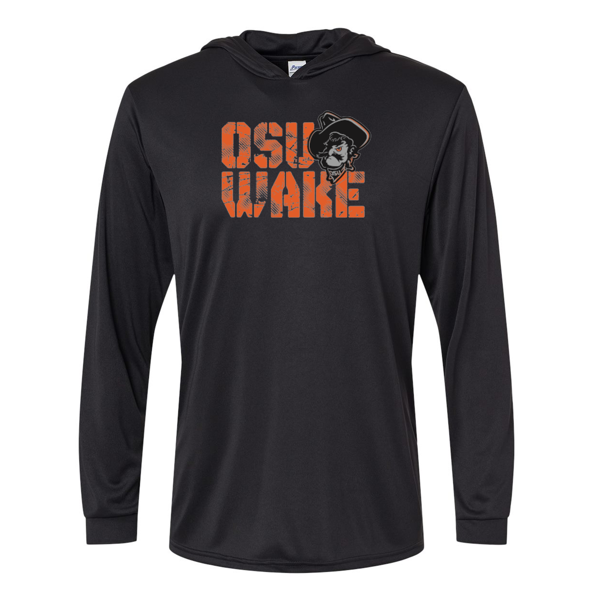 OK State Wakeboarding Bahama Performance Hooded Long Sleeve T-Shirt