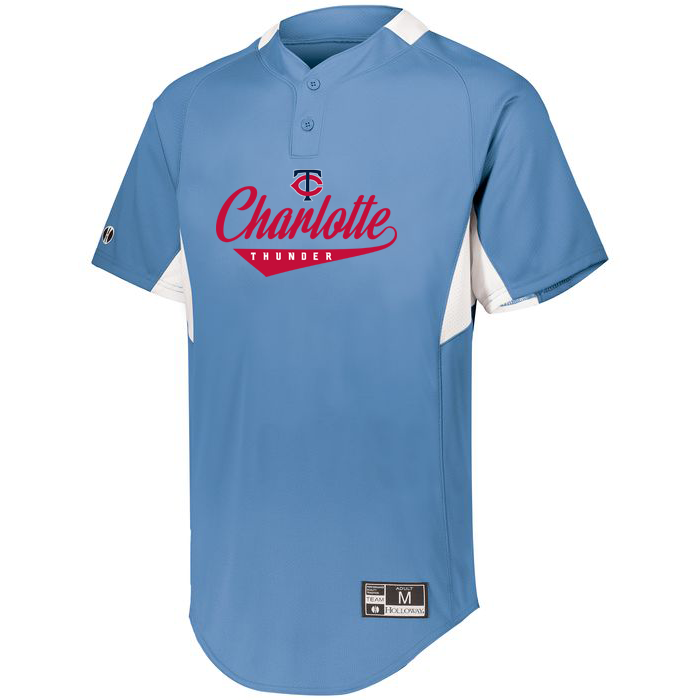 Charlotte Thunder 2-Button Baseball Jersey