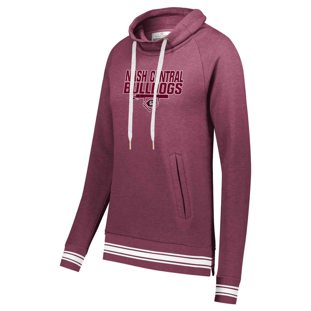 Nash Central HS Softball Ladies Ivy League Funnel Neck Pullover