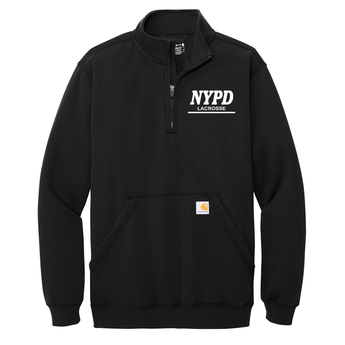 NYPD Lacrosse 1/4 Zip Mock Neck Sweatshirt