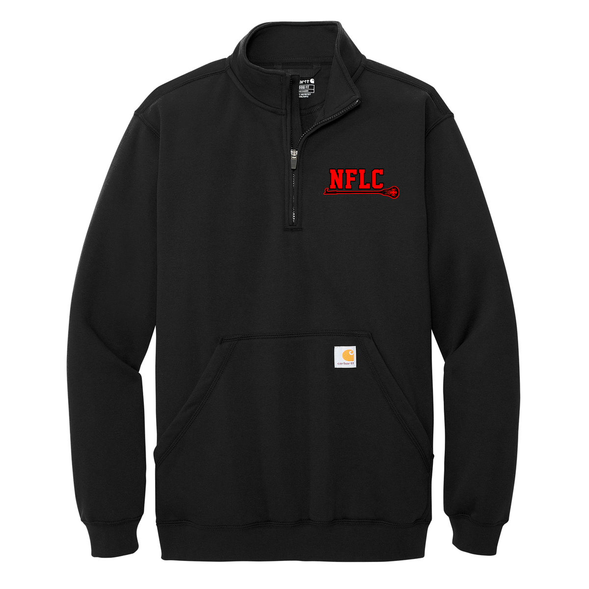 Nassau Fire Lacrosse Club Carhartt 1/4 Zip Mock Neck Sweatshirt