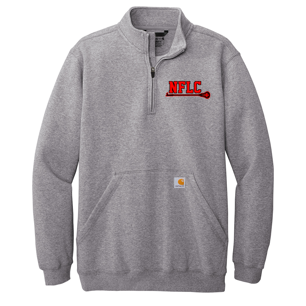 Nassau Fire Lacrosse Club Carhartt 1/4 Zip Mock Neck Sweatshirt