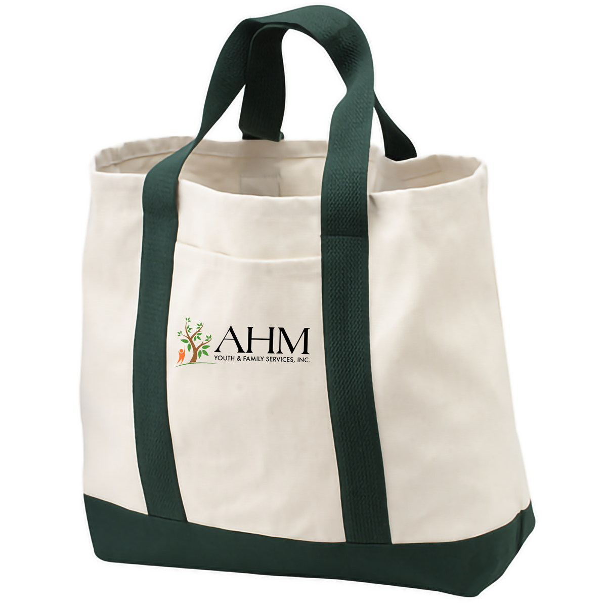 AHM Youth & Family Services Two Tone Shopping Tote