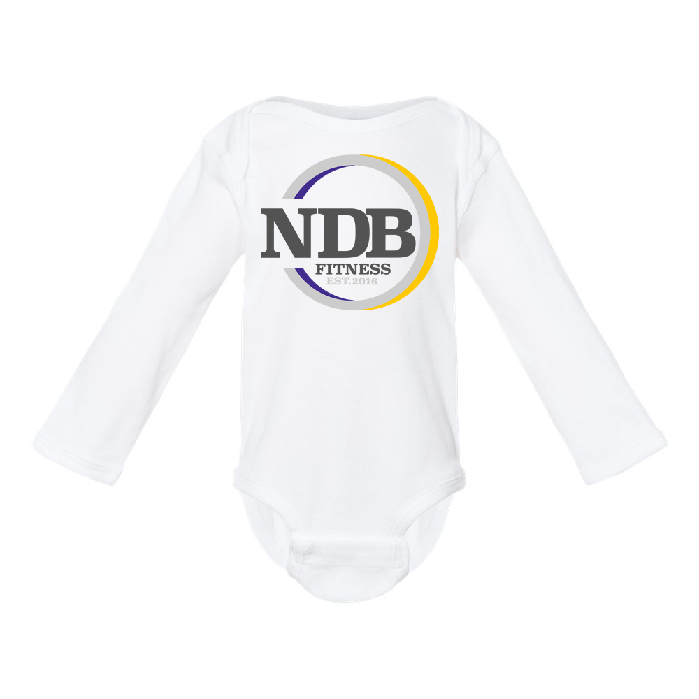 NDB Fitness Infant Long Sleeve Baby Rib Bodysuit