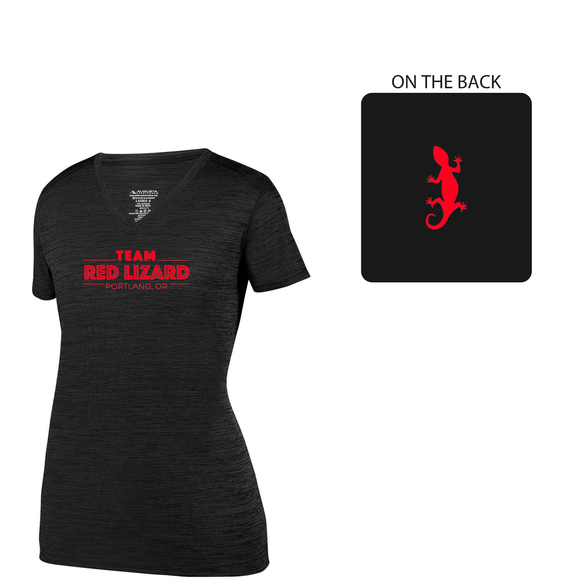 Team Red Lizard Ladies Shadow Tonal Heather Training Tee