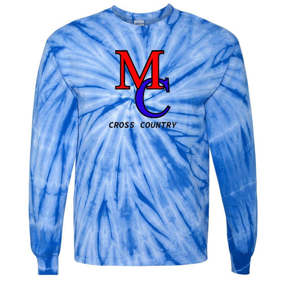 Middle Country Cross Country Tie-Dye Pinwheel Long Sleeve Shirt