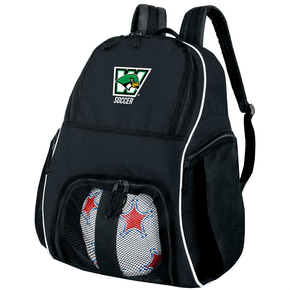 Woodland Falcons High School Soccer Player Backpack
