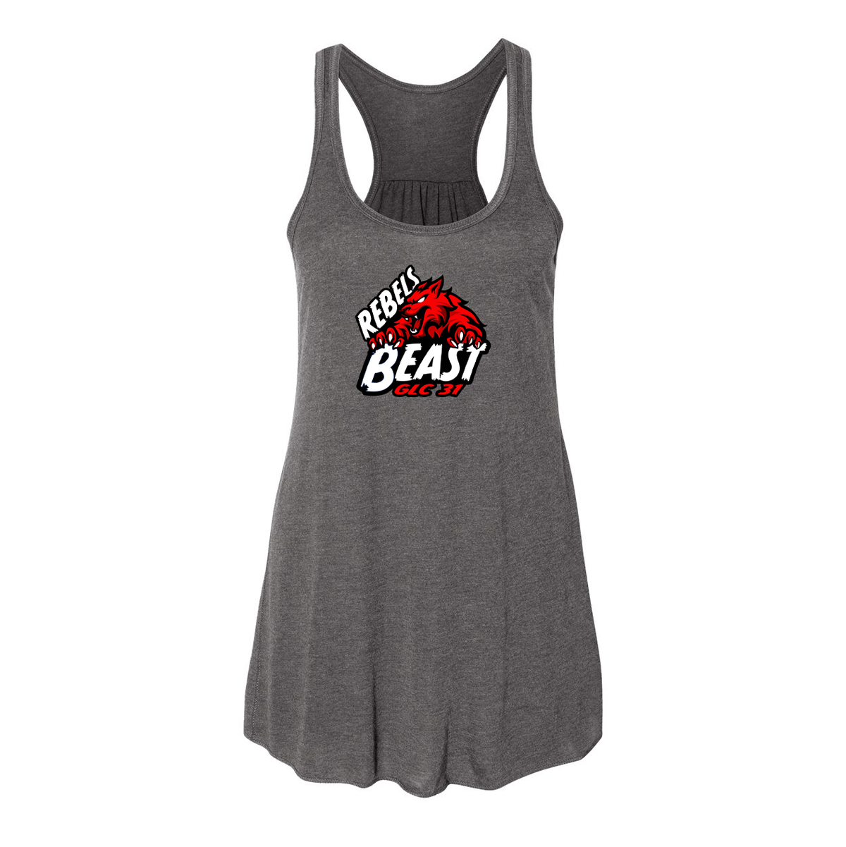 Rebels GLC Beast 31 BELLA + CANVAS Flowy Racerback Tank