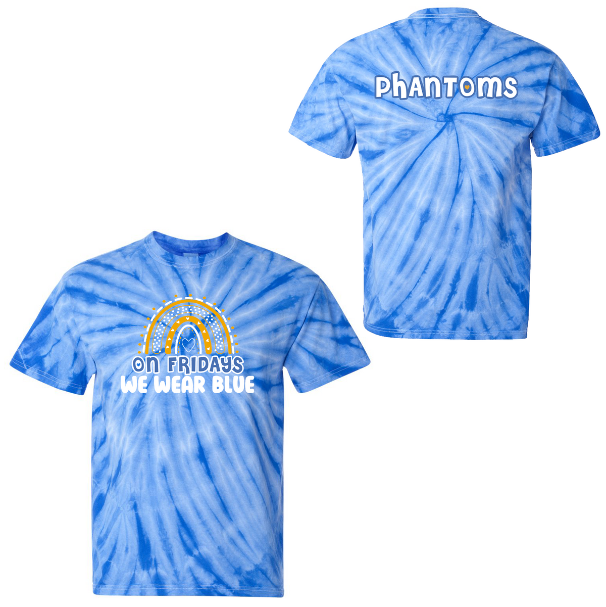 Blue Point Elementary School Tie-Dye Pinwheel T-Shirt