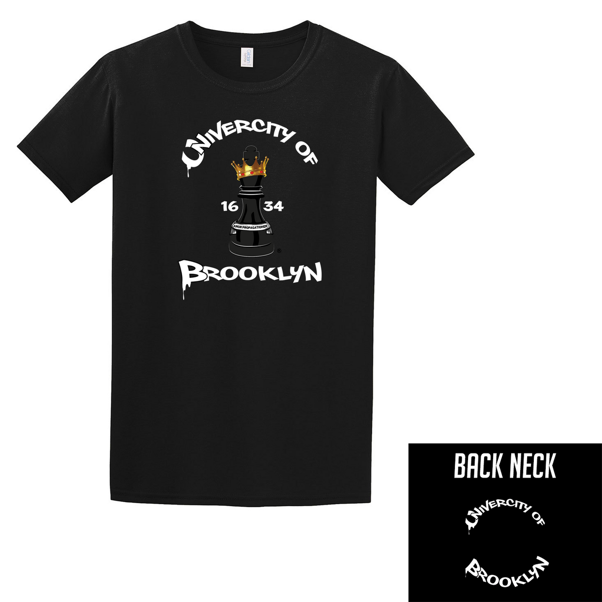 UniverCity of Brooklyn Brooklyn Style Softstyle T-Shirt - White Logo