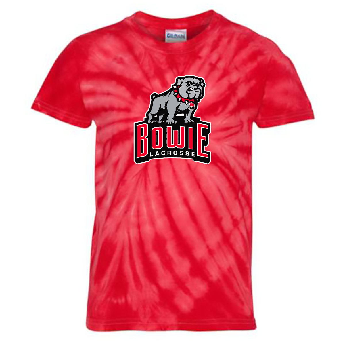 Bowie Girls Lacrosse Tie-Dye Pinwheel T-Shirt