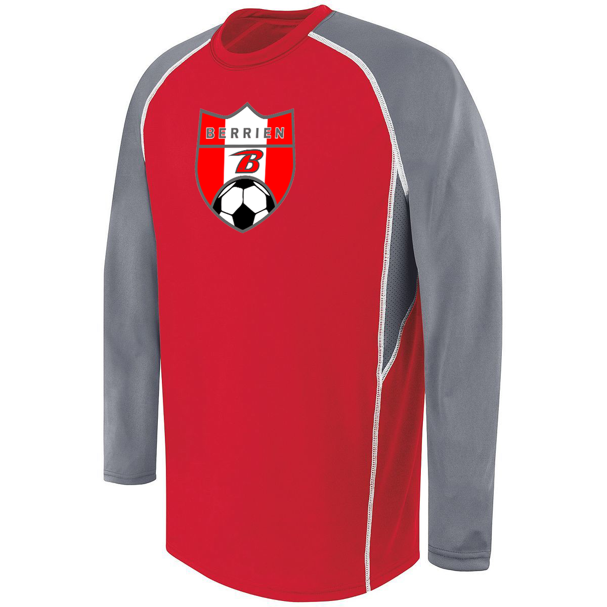 Berrien Rebels Soccer Long Sleeve Evolution Shooting Shirt