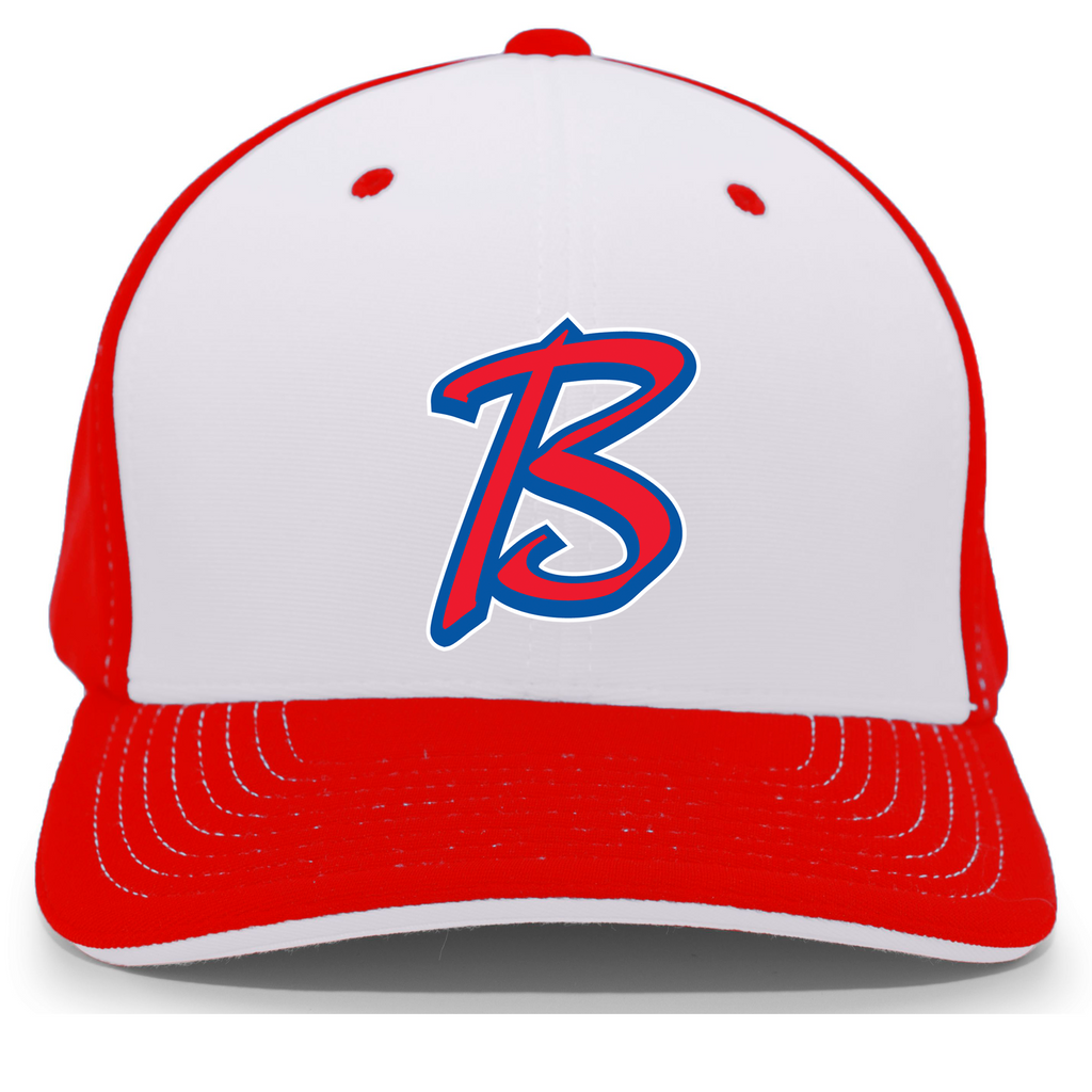 Akadema Braves Baseball M2 Performance Contrast FlexFit Hat