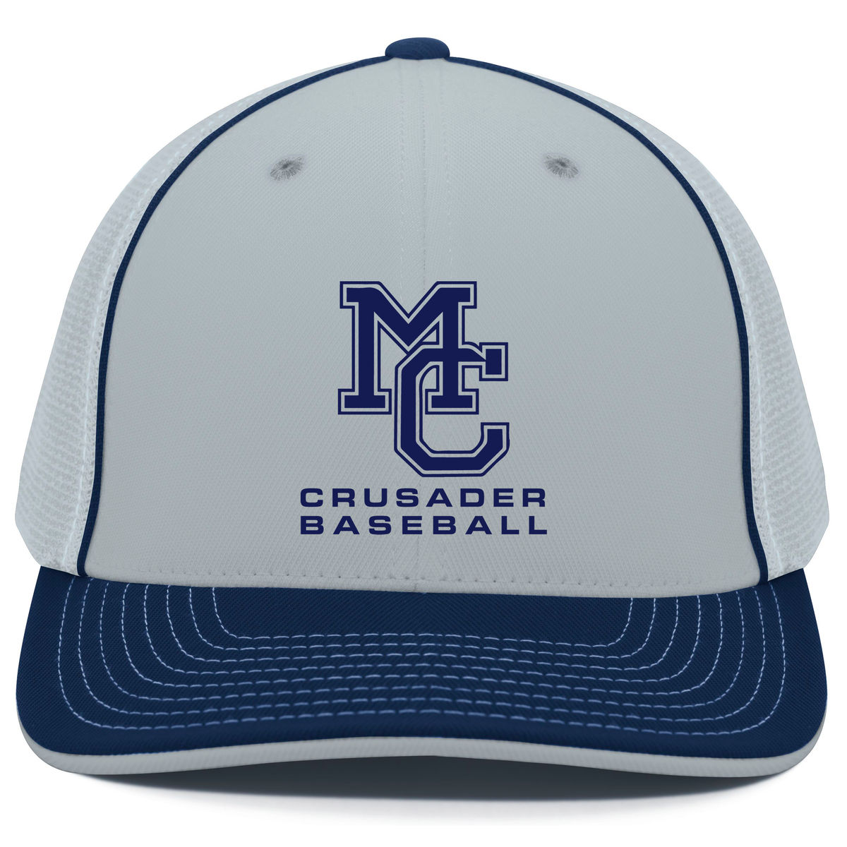 Morris Catholic Crusaders Baseball Pacific Headwear Flexfit Trucker