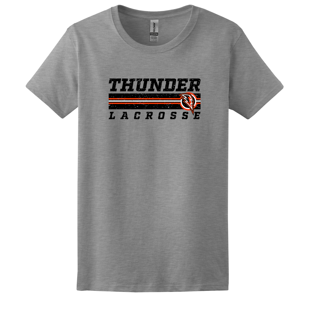 Jersey Thunder Girls Lacrosse Womens Crew Neck T-Shirt