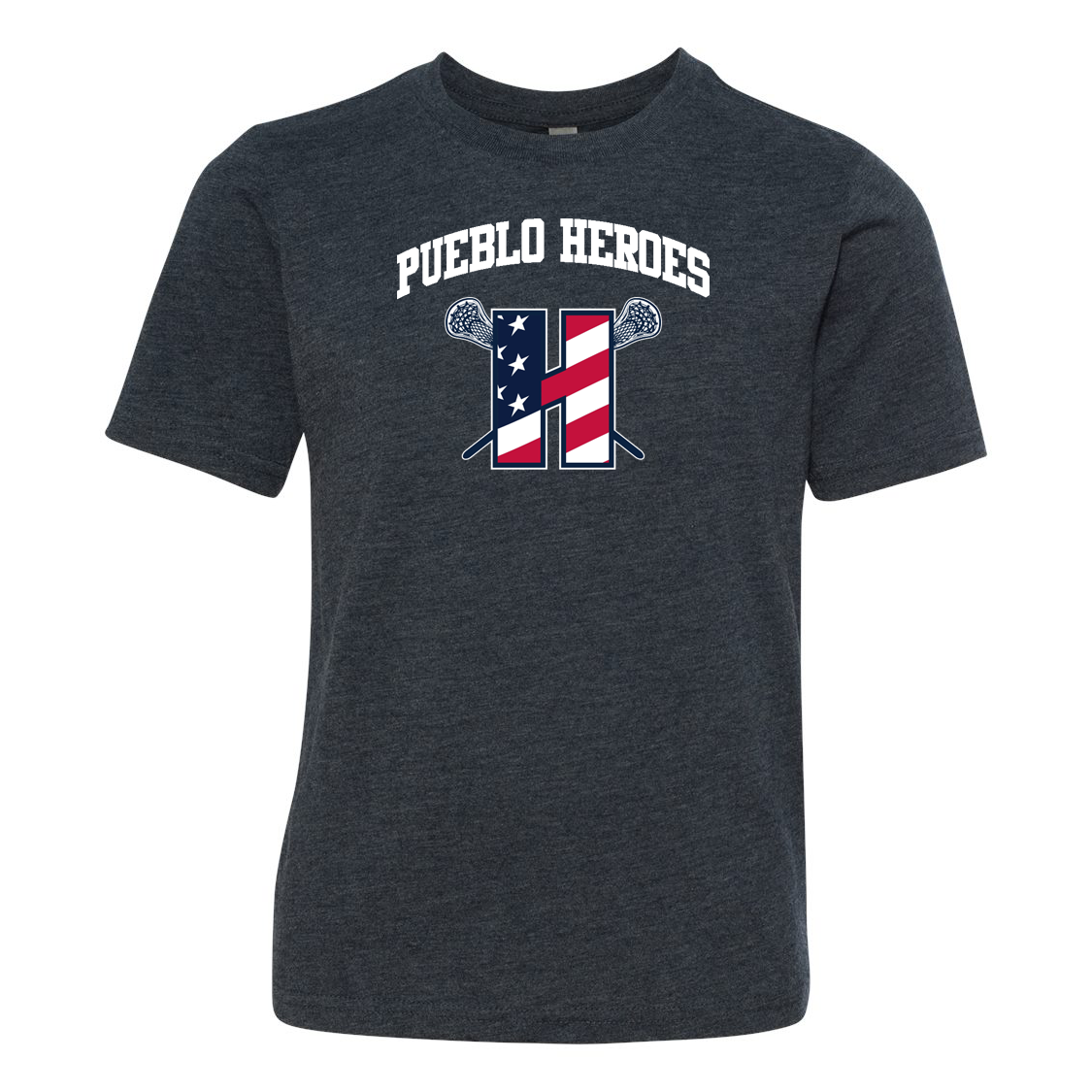 Pueblo Heroes Lacrosse Next Level Triblend Short Sleeve Crew