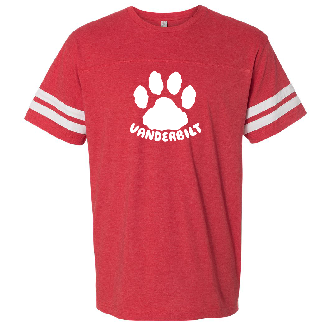 Vanderbilt Elementary School Football Fine Jersey Tee