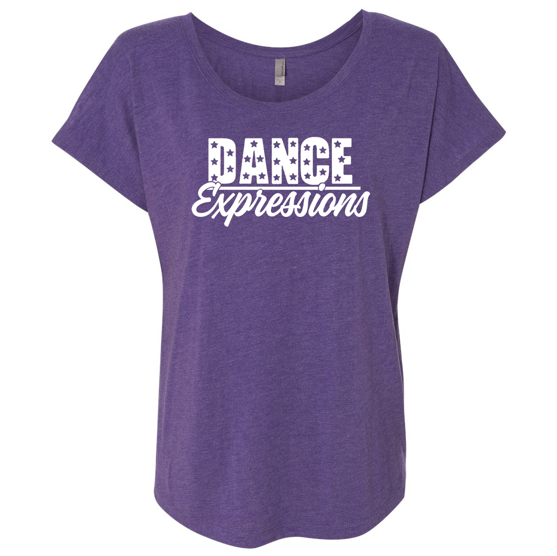 Dance Expressions Womens Short Sleeve Dolman