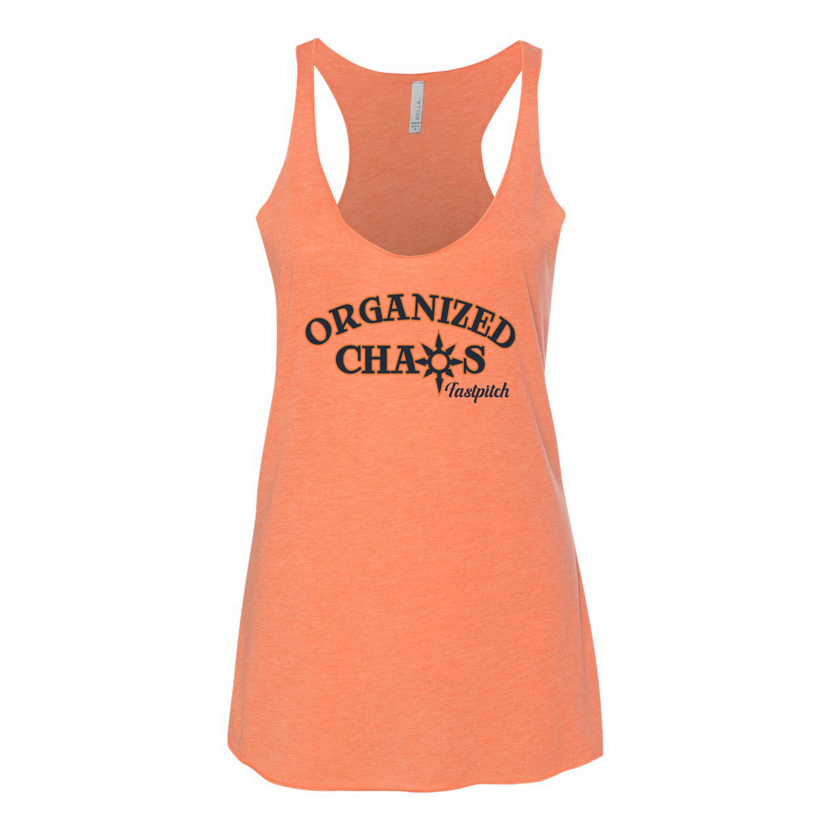 Organized Chaos Softball BELLA + CANVAS Women's Triblend Racerback Tank