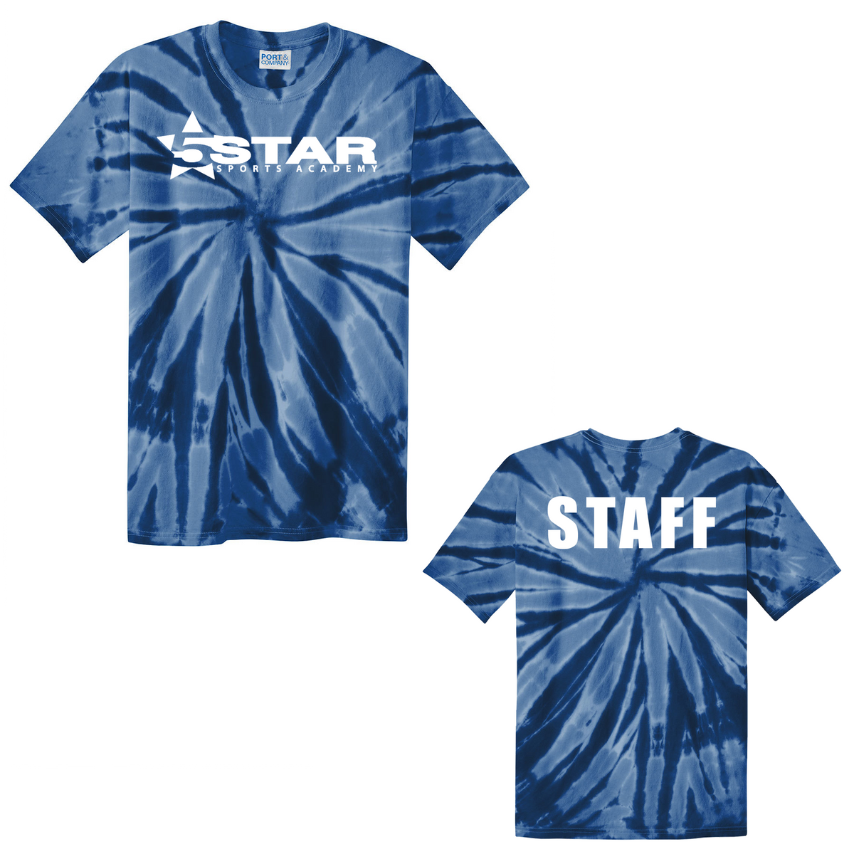 5 Star Gymnastics Staff Tie Dye T-Shirt
