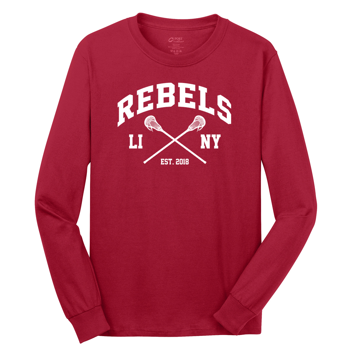 Rebels Lacrosse Cotton Long Sleeve Shirt