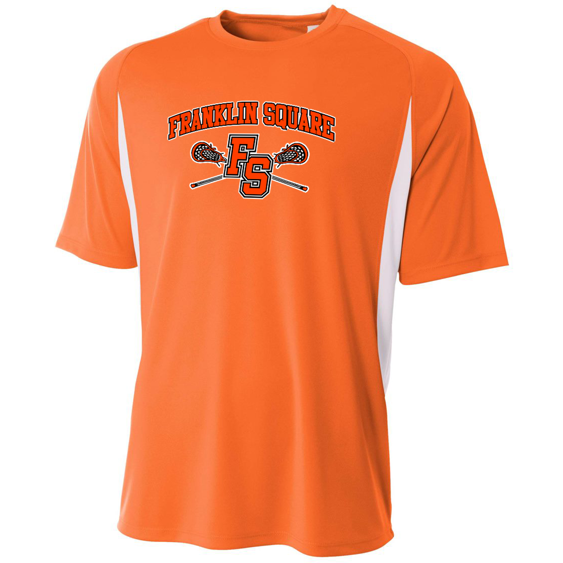 Franklin Square Lacrosse Color Block Short Sleeve Performance Tee