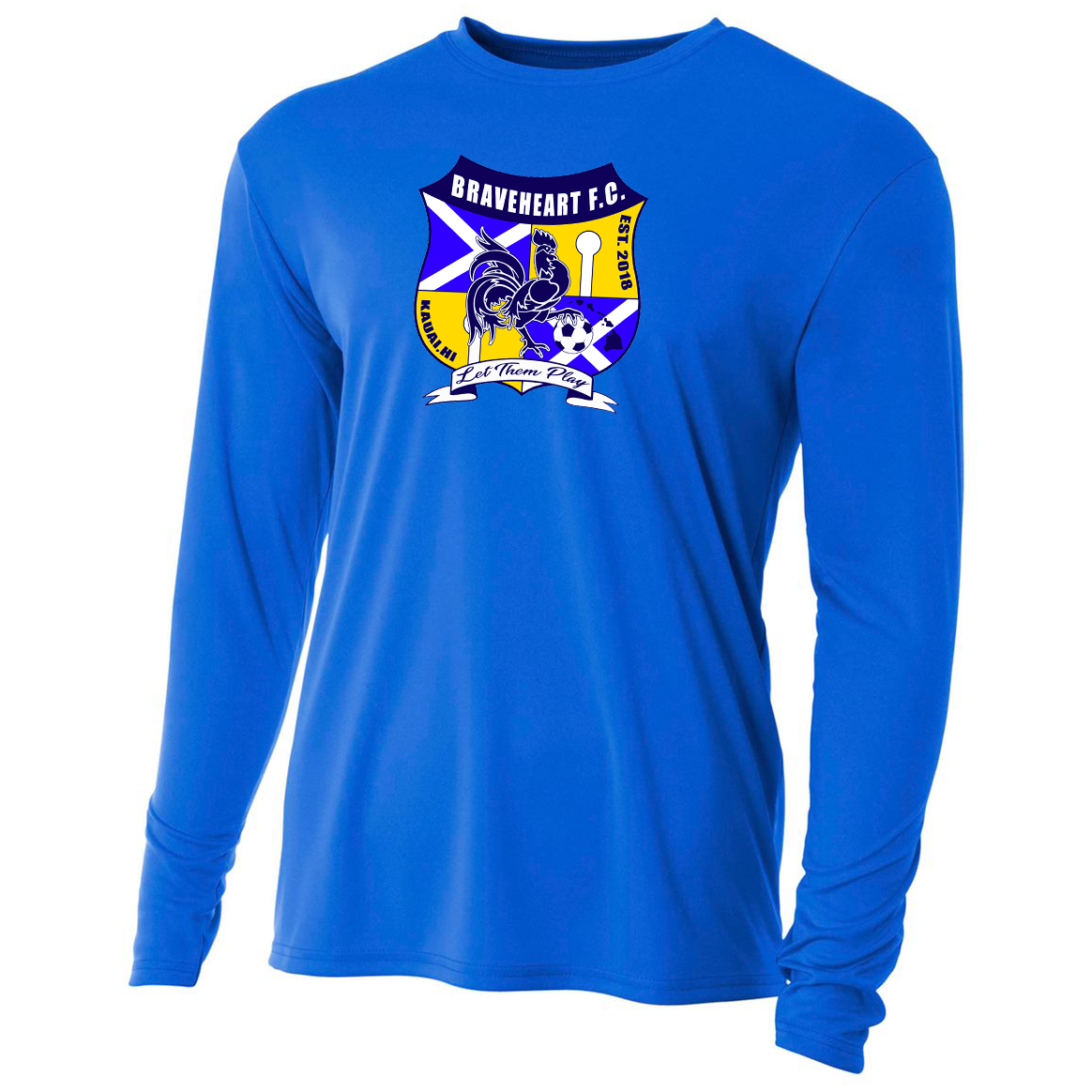 Kauai Braveheart FC A4 Cooling Performance L/S Crew