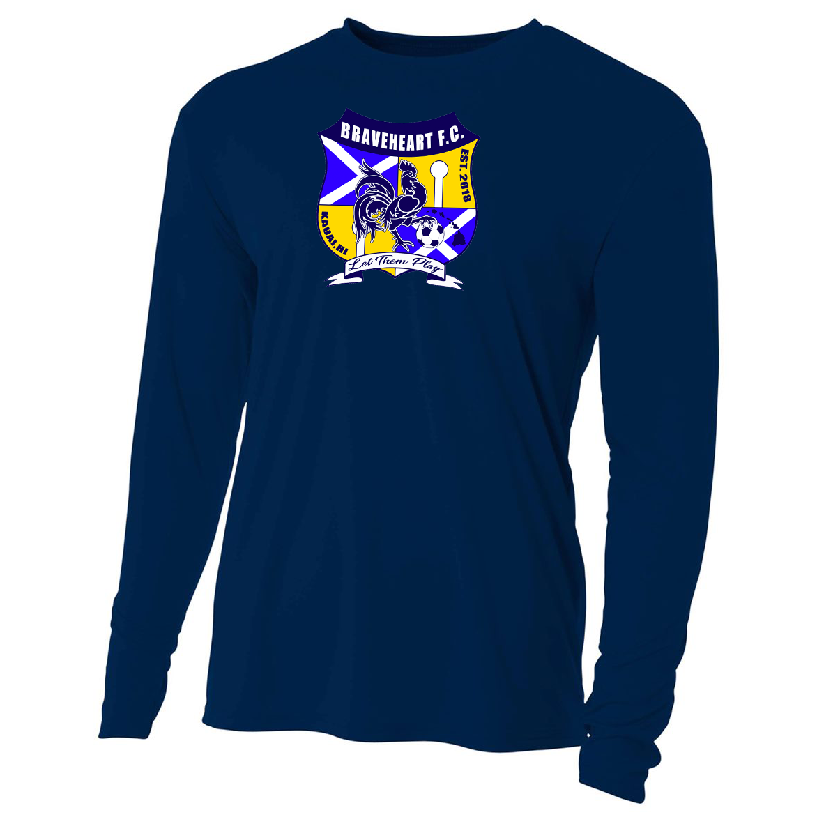 Kauai Braveheart FC A4 Cooling Performance L/S Crew