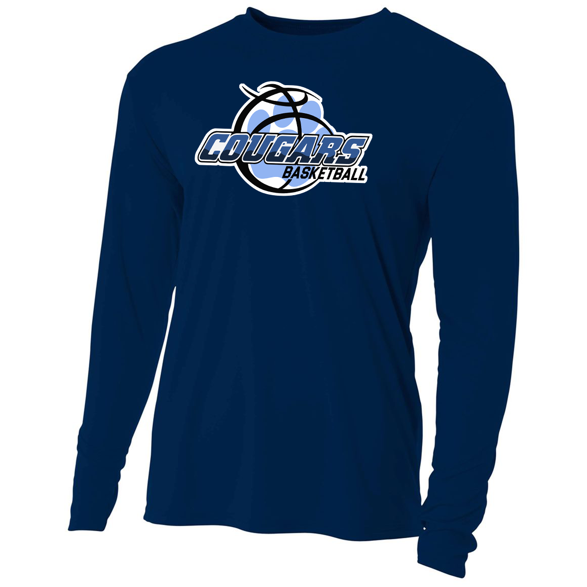 Carroll County Cougars A4 Cooling Performance L/S Crew