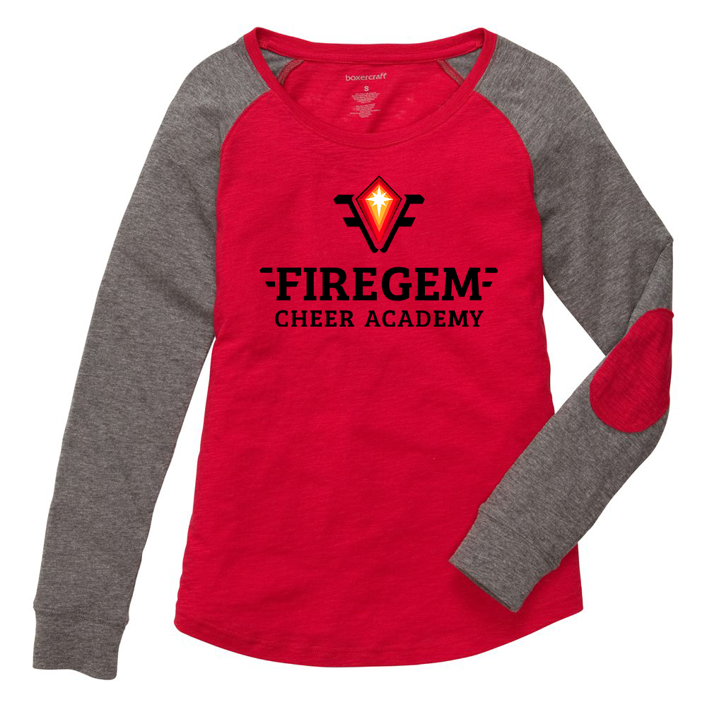 Firegem Cheer Academy Girls Preppy Patch Jersey