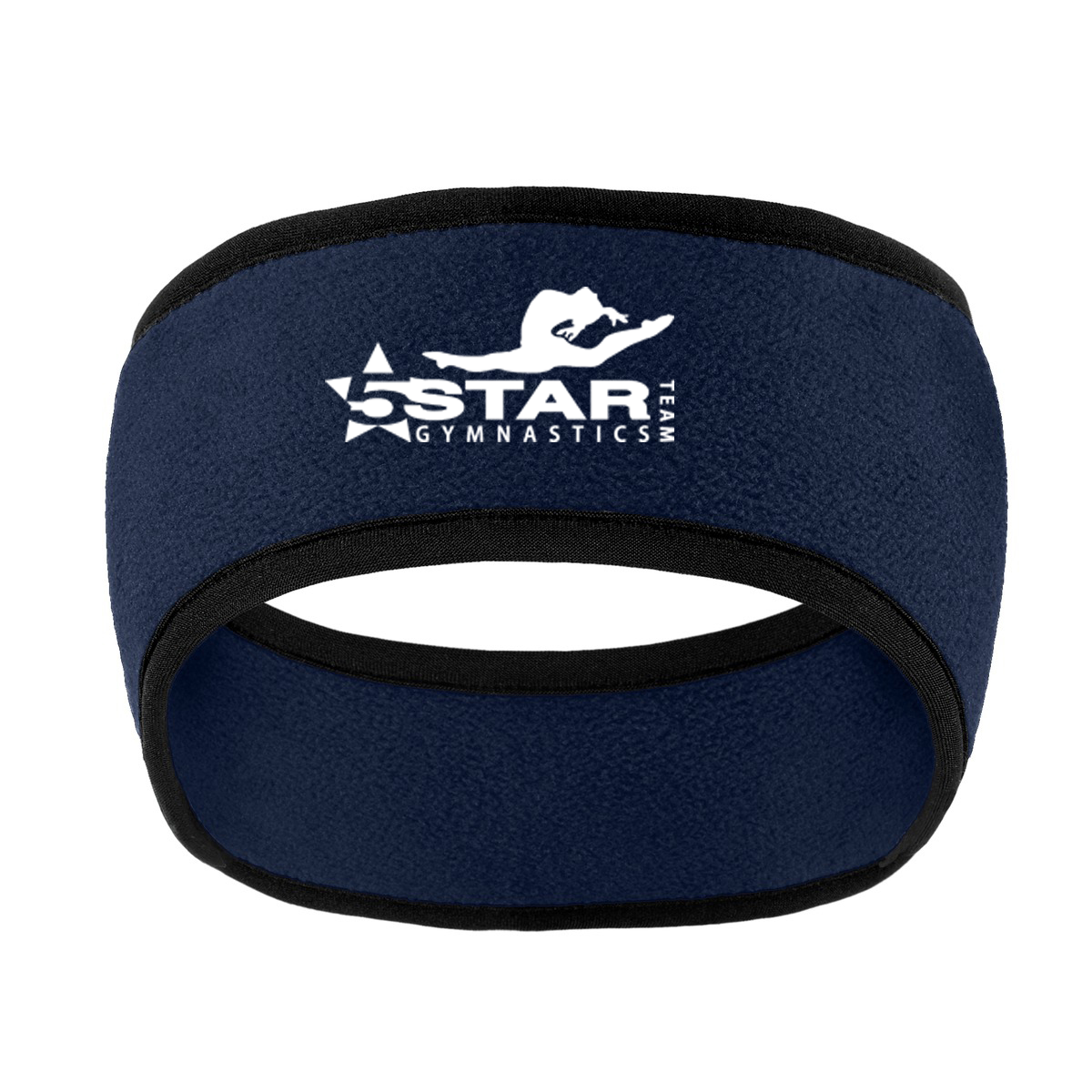 5 Star Gymnastics Two-Color Fleece Headband