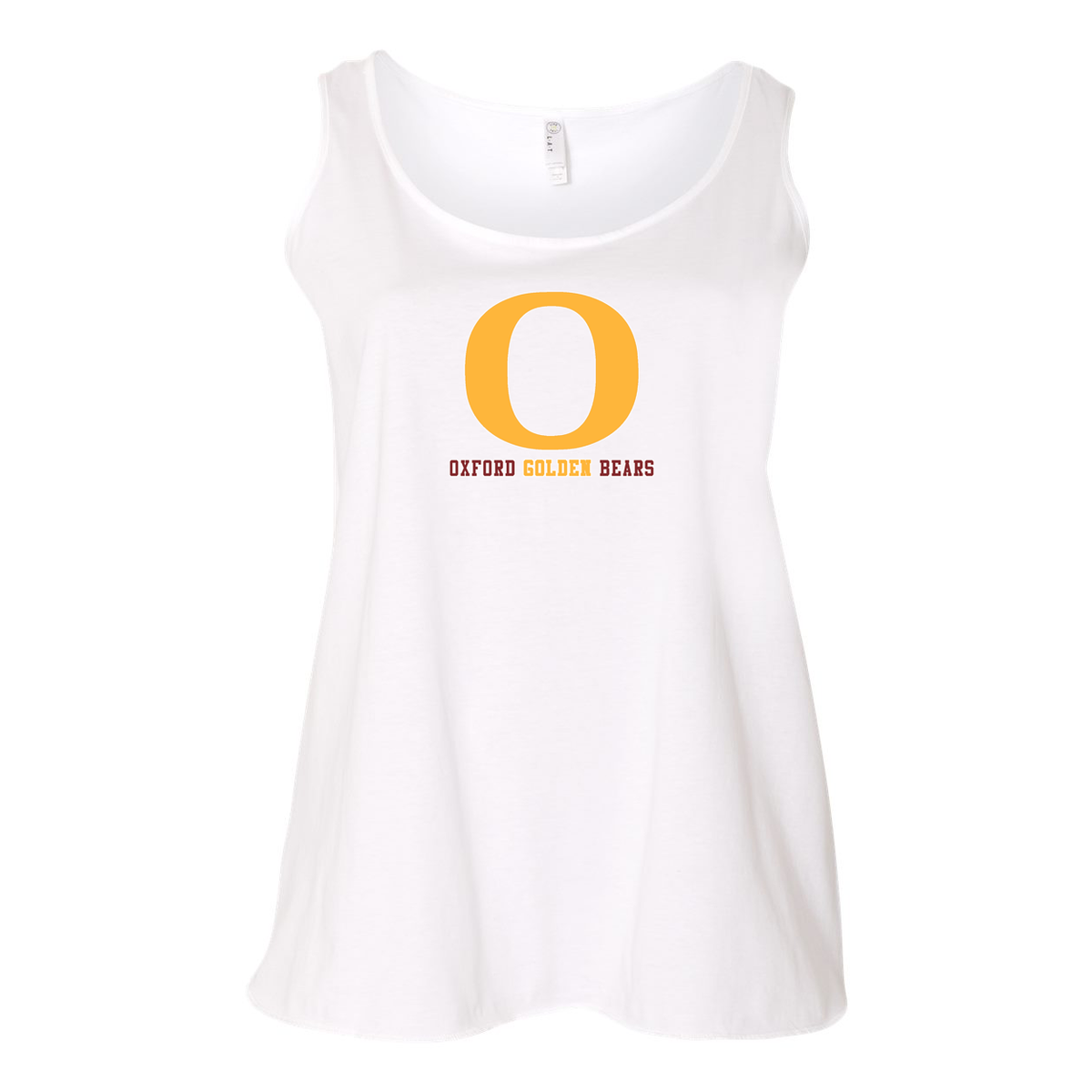 Oxford Golden Bears Curvy Womens Tank-Top