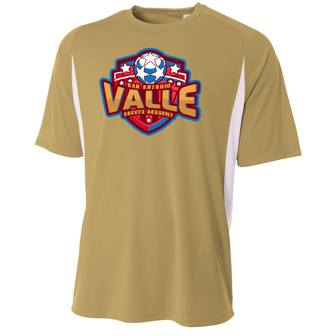 Valle Soccer Academy Color Block Short Sleeve Performance Tee