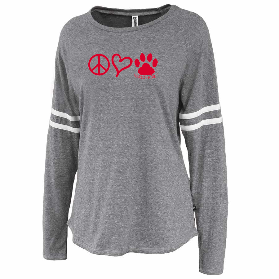 Vanderbilt Elementary School Triblend Stripe Long Sleeve