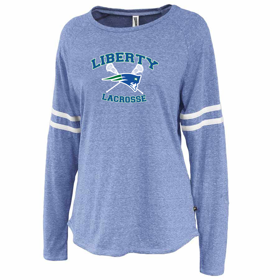 Liberty Lacrosse Women's Triblend Stripe Long Sleeve