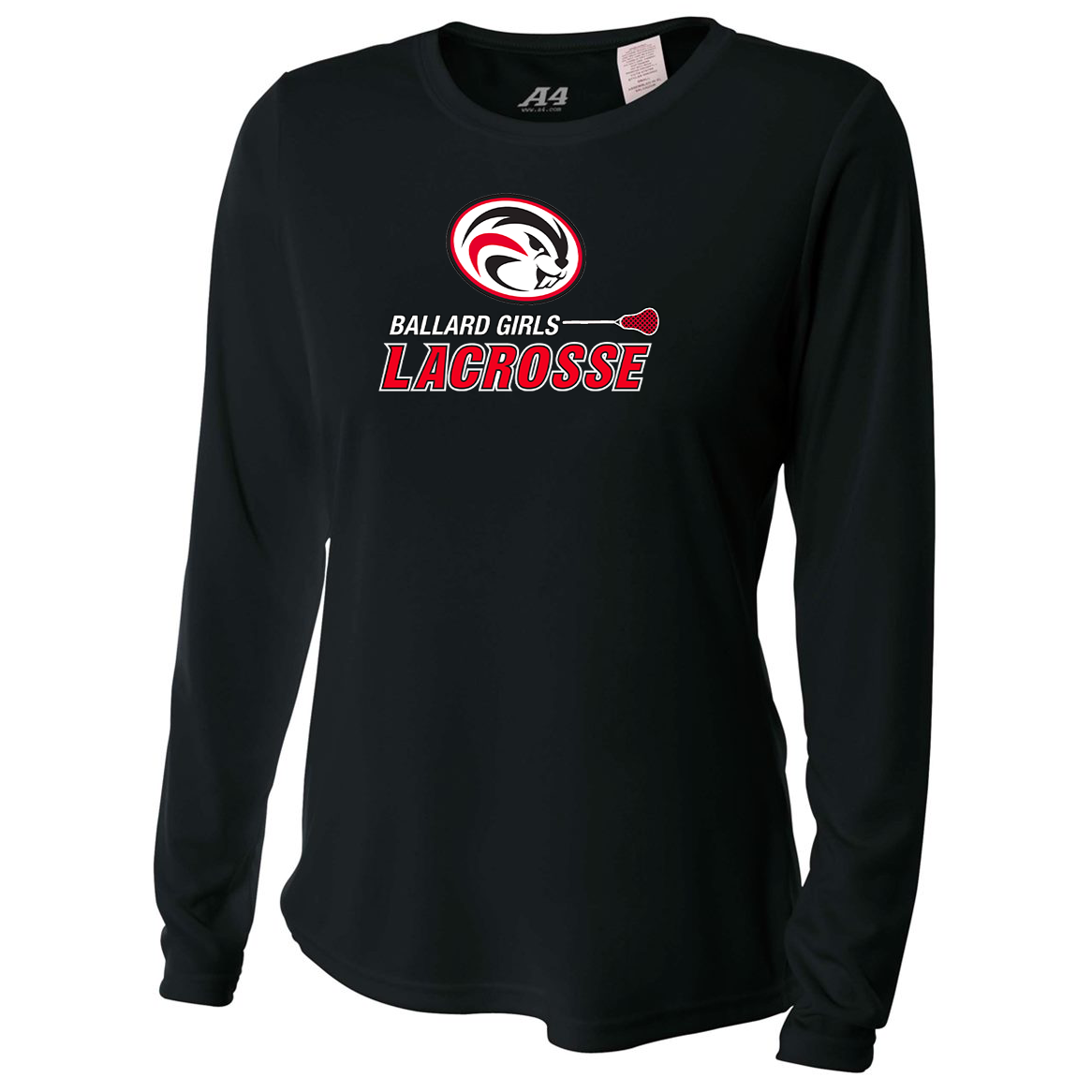 Ballard HS Girls Lacrosse A4 Women's Long Sleeve Performance Crew