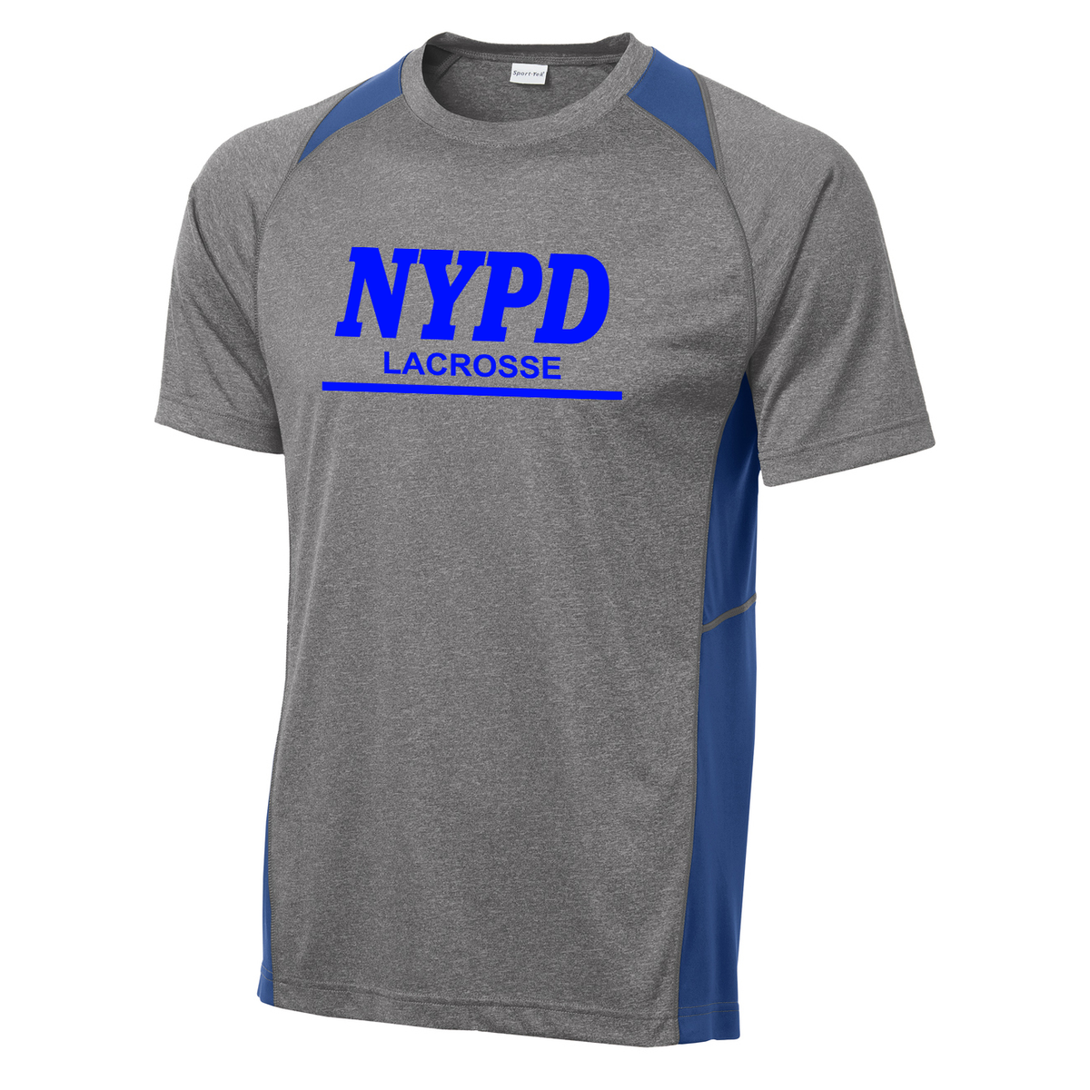 NYPD Lacrosse Heather Colorblock Tee