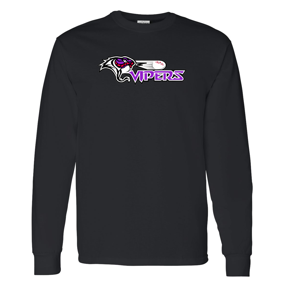 Vipers Baseball Gildan Ultra Cotton Long Sleeve Shirt