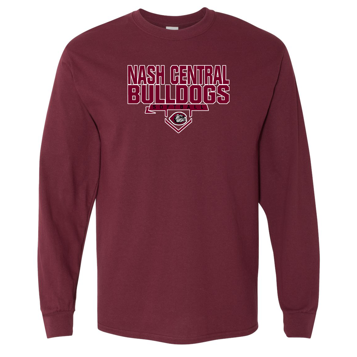 Nash Central HS Softball Ultra Cotton Long Sleeve Shirt