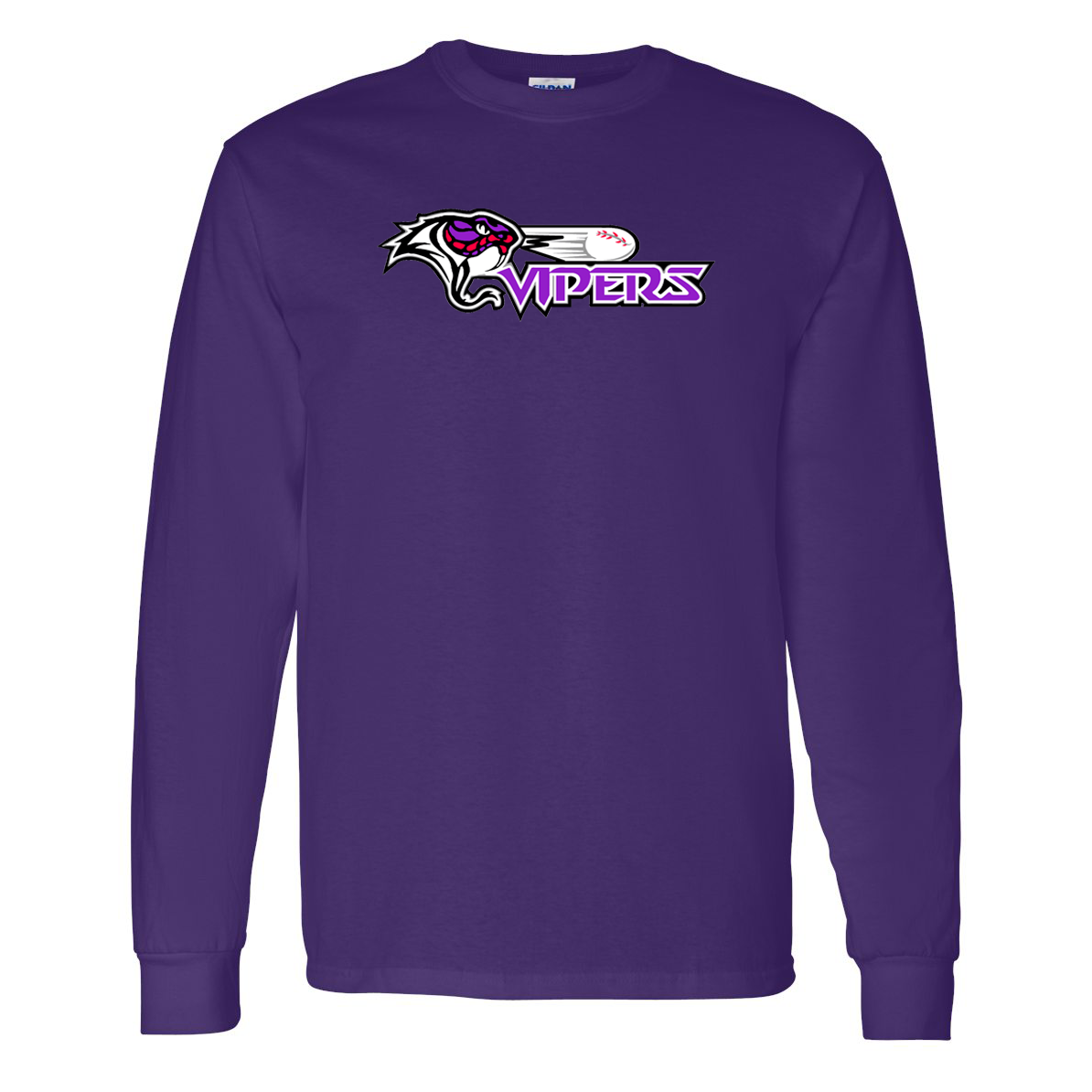 Vipers Baseball Gildan Ultra Cotton Long Sleeve Shirt