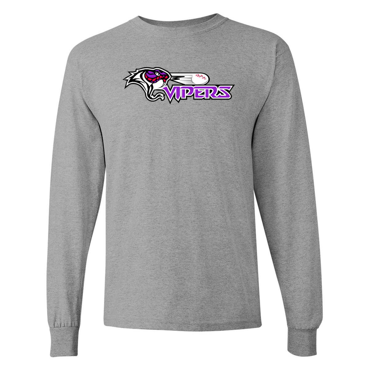 Vipers Baseball Gildan Ultra Cotton Long Sleeve Shirt