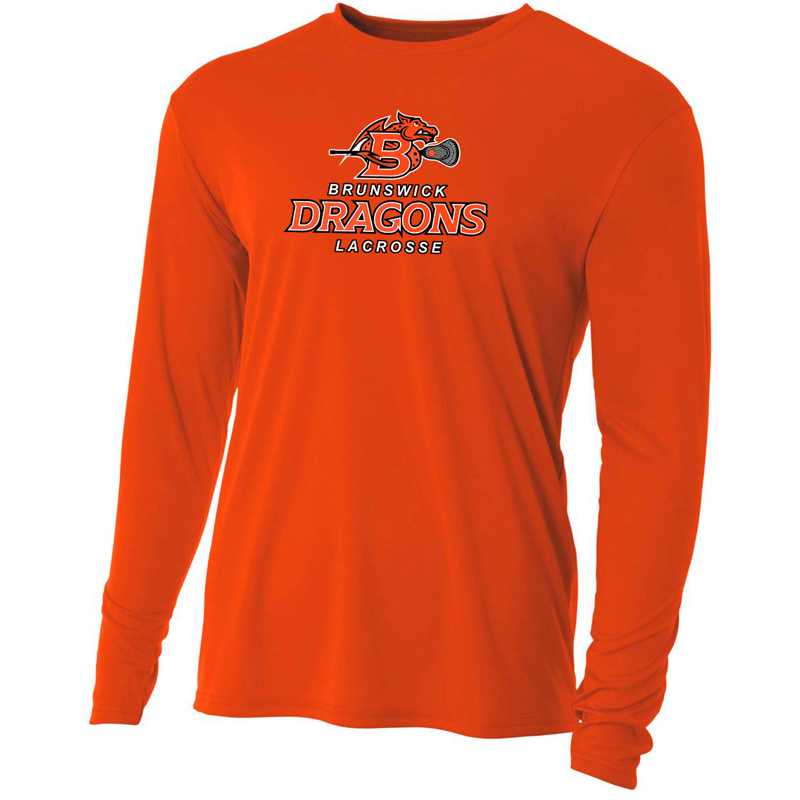 Brunswick Dragons Lacrosse A4 Cooling Performance L/S Crew