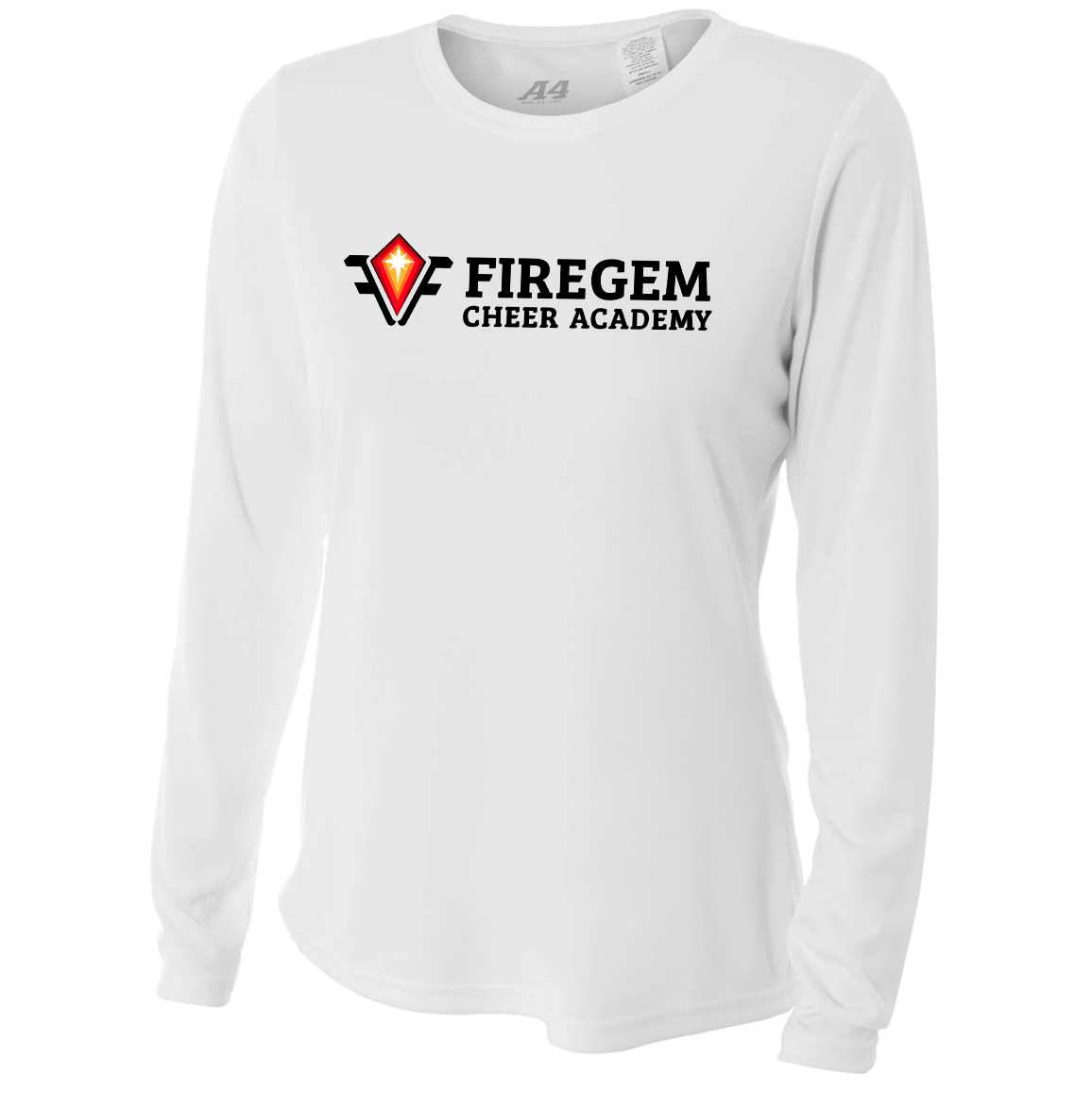 Firegem Cheer Academy A4 Women's Long Sleeve Performance Crew