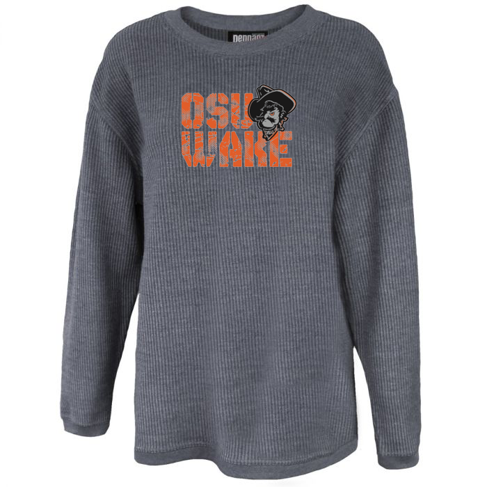 OK State Wakeboarding Washed Cord Crew