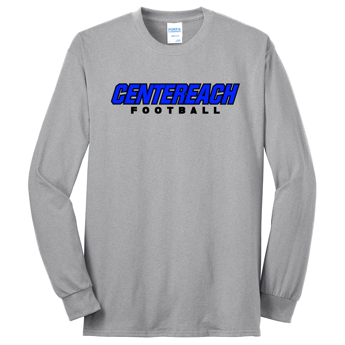 Centereach Football Port & Company Tall Long Sleeve Core Blend Tee