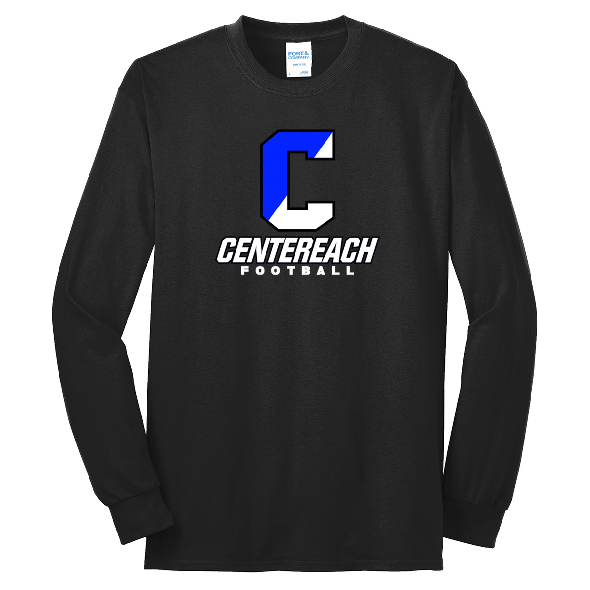 Centereach Football Port & Company Tall Long Sleeve Core Blend Tee